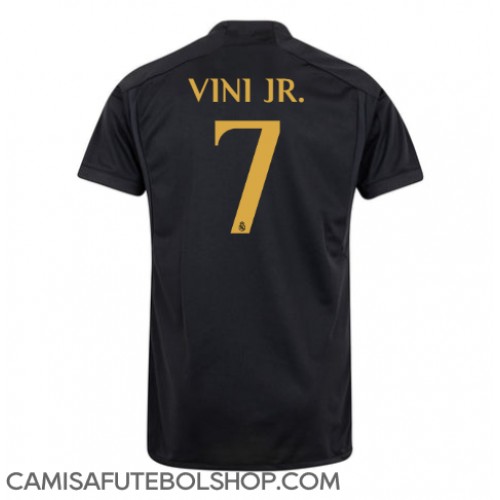 Camisa de time de futebol Real Madrid Vinicius Junior #7 Replicas 3º Equipamento 2023-24 Manga Curta
